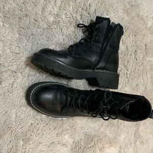 Madden Girl Low Heeled Combat Boots Size 9